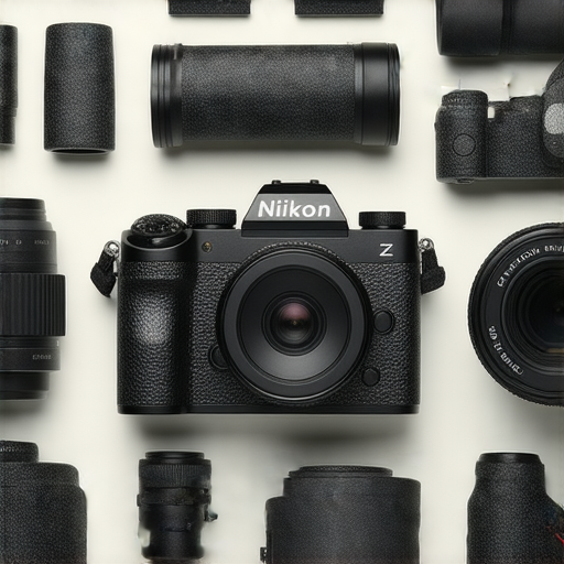 Nikon Z FC相機展示，強調其復古設計與專業攝影功能，背景為攝影器材，展現攝影師在探索無限可能的情境，吸引對於專業攝影感興趣的觀眾。