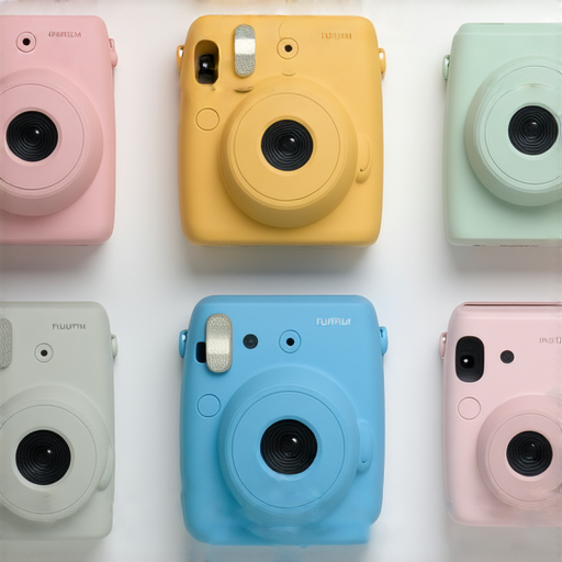 Fujifilm即影即有相機展示，包含不同型號及配件，展現其獨特魅力與功能，提供探索攝影的樂趣與入門推薦指南，吸引攝影愛好者注意。