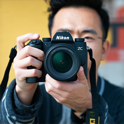 探秘Nikon Z FC的攝影魅力，展示攝影師使用新款相機進行拍攝的畫面，強調其專業性能與人性化設計，讓每一拍都展現卓越質感。
