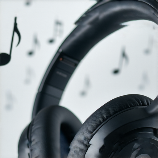 Beats耳機的特寫，展示耳機的設計與質感，背景為音樂相關元素，突顯音質與時尚，揭示為何音樂愛好者熱愛Beats耳機，專業推薦專注音樂體驗。