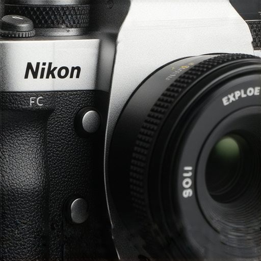 Nikon Z FC數位相機的外觀特寫，展示其復古設計與現代性能，鏡頭清晰可見，背景為攝影棚環境，強調其攝影魅力與高效能，吸引影像愛好者探索。