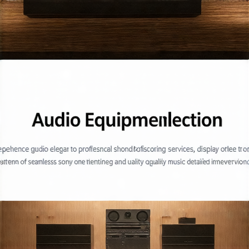 音響箱選擇全攻略，顯示專業服務如何提升聲音品質，精美音響設備與音樂環境展示，幫助使用者找到最佳音響解決方案，享受優質聽覺體驗。