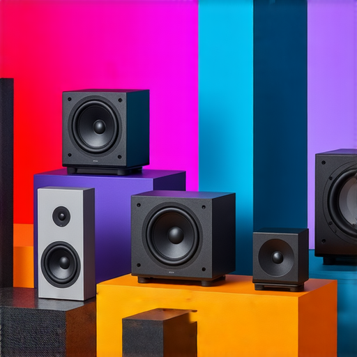 提升音質體驗的音響箱選擇指南與使用建議，展示各種音響箱型號，強調音質、設計與功能，適合音樂愛好者和家庭影院，為用戶提供選擇和使用方法的視覺參考。