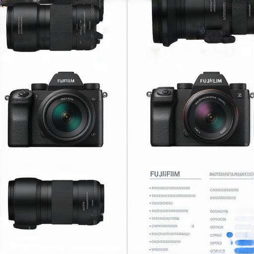 富士相機展示圖，強調2024年最新型號與配置，並比較各款功能與性能，搭配專業服務與技術支援，讓您選擇最合適的相機。