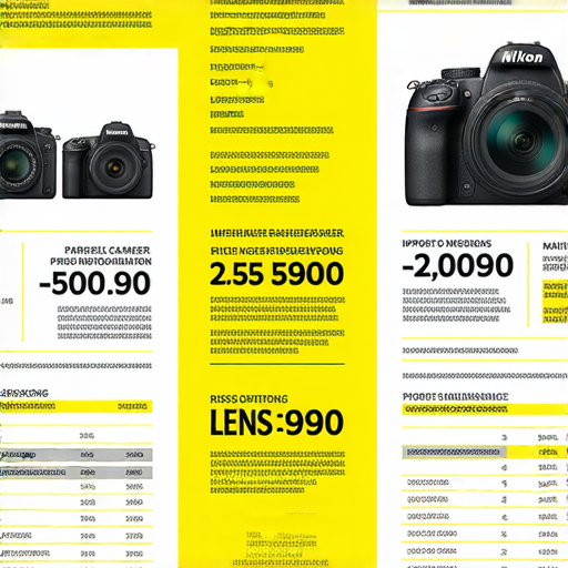 香港Nikon相機與鏡頭價格資訊圖，展示驚人價與保養明細，並介紹水貨風險，適合攝影愛好者參考，便於了解最新市場動態。