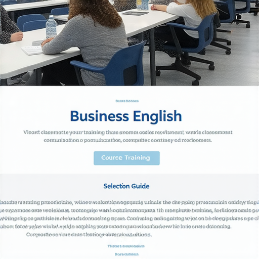 提升專業能力的商業英語課程與商務英語課程選擇指南，展示多種課程材料和學習環境，幫助學員有效學習英語商務溝通技巧，提升職場競爭力。