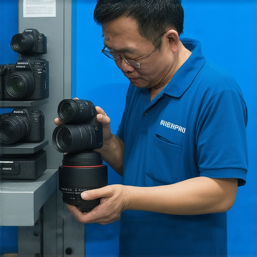 深水埗旺角尖沙咀相機維修中心專業技師進行相機維修服務，展示維修工具和精密設備，提供高質量維修解決方案，適合攝影愛好者及專業人士，確保設備正常運作。