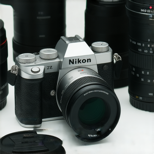 Nikon Z FC相機展示其復古設計與現代科技結合的魅力，旁邊有各種Nikon Z系列鏡頭，象徵著未來攝影的無限可能，展現專業攝影愛好者的完美選擇。