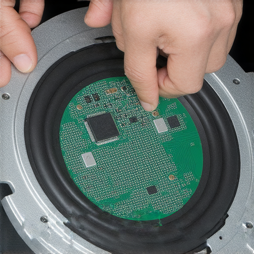 專業音響箱拆解過程，技術人員展示內部結構，研究音質提升方法，讓音樂更加動聽，提升音響效果，探索專業服務的秘密。