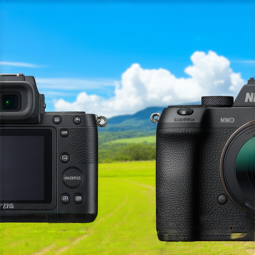 尼康Z fc和Coolpix W300攝影器材展示，強調提升攝影技巧的無限可能，背景中呈現自然美景，凸顯其各自特色及功能，吸引攝影愛好者探索更多攝影創意。