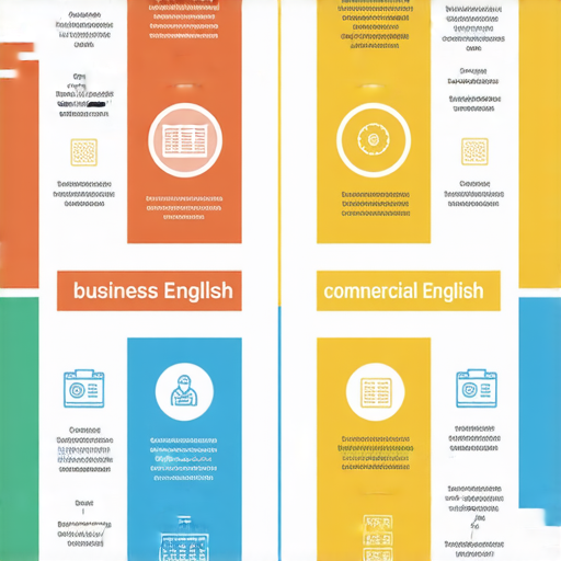 商業英語課程與商務英語課程的學習優勢分析圖表，展示兩者的課程內容、學習成果及實用性比較，幫助學習者了解各自特點及適用場合，提升英語能力與職場競爭力。