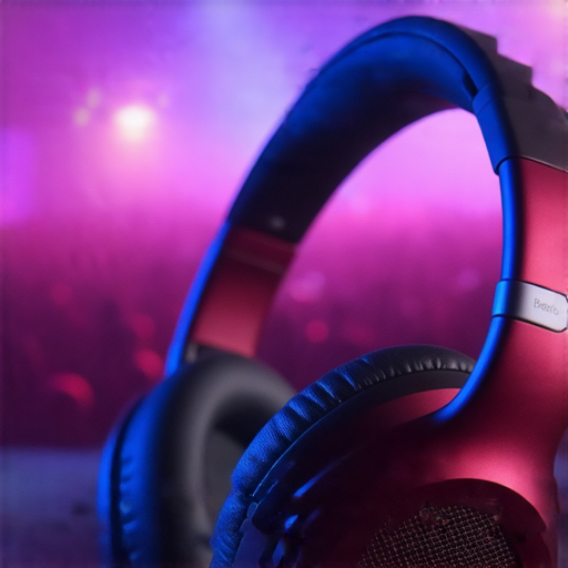 Beats耳機展示在音樂環境中，強調其高品質音質和設計，吸引音樂愛好者。背景音樂氛圍營造出沉浸式體驗，彰顯為什麼每個音樂愛好者都該擁有Beats耳機。