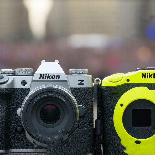 尼康Z fc相機展示其復古設計，搭配現代技術，適合攝影愛好者；Coolpix W300抗水抗塵，便於戶外拍攝，兼具耐用和高性能。