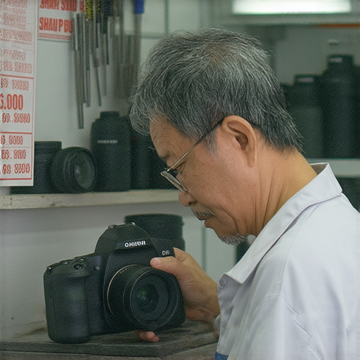 深水埗相機維修價格大揭秘，專業技術人員正在進行相機檢修，展示高品質服務。讓您了解維修價格與服務內容，快來探索專業相機維修選擇。