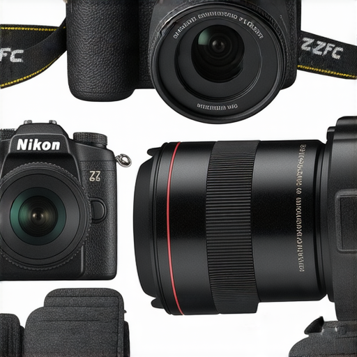 尼康相機系列展示圖，涵蓋ZFC、Z系列及W300相機，突出其獨特設計及功能，包括高畫質拍攝、輕巧便攜、創意濾鏡等特色，適合攝影愛好者及專業人士使用。