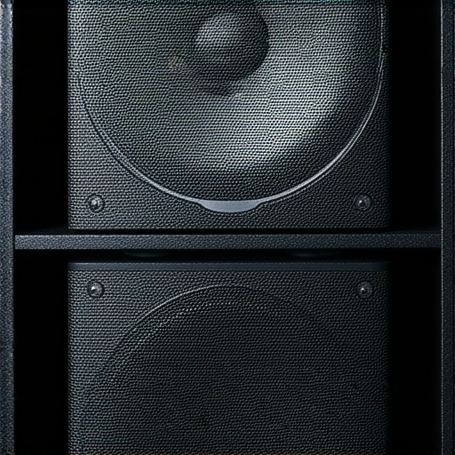 揭開音響箱的神秘面紗，展示音響裝置及專業技術，提升聽覺體驗的過程，專業服務 logo 明顯，吸引喜愛音樂和音響技術的消費者關注。