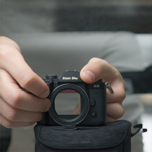 深水埗相機維修專家正在進行相機維修，顯示拆解過程與專業工具，為客戶解釋維修價錢與推薦服務，讓人了解專業相機維修的重要性。