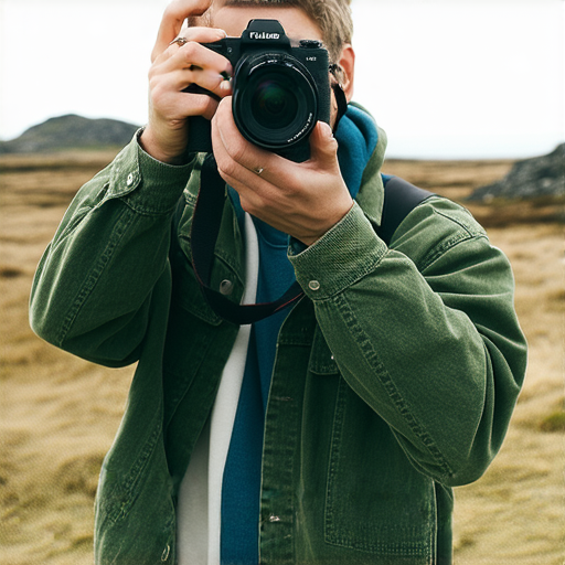 富士相機全系列推薦，2024最新款35mm及即棄相機，一位攝影師在戶外拍攝壯麗風景，展現捕捉美好瞬間的樂趣，搭配富士相機的清晰畫質。