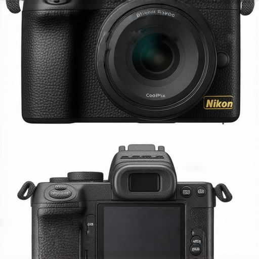 尼康 Z FC 與 Coolpix W300 攝影機展示，展現其獨特外觀及強大功能，強調專業服務如何幫助提升攝影技藝，吸引攝影愛好者探索拍攝魅力。