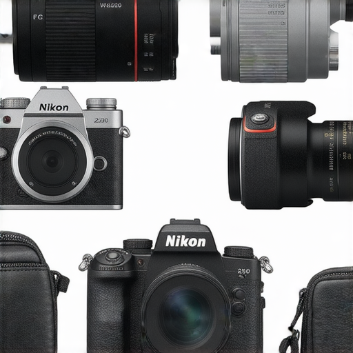 尼康相機系列展示，包括Nikon Z FC的復古設計與高畫質，W300的防水耐用優勢，以及其他型號的特點，突顯尼康在影像科技上的卓越表現。