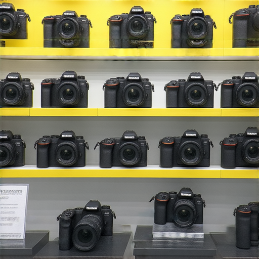 香港Nikon相機展示圖，包含各型號與價格標籤，旁邊有保養資訊和購買指南，幫助攝影愛好者了解最新的攝影設備選擇與維護建議。