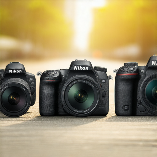 超值Nikon相機展示圖，顯示多款鏡頭與配件，背景為香港街景，強調最佳購買選擇與專業保養服務，吸引攝影愛好者探索。