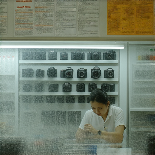 深水埗專業相機維修中心的內部圖片，展示維修工具與技術人員工作過程，提供透明的維修價格與優質服務，吸引客戶立即了解更多資訊。