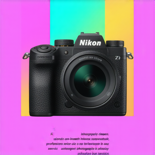 Nikon Z FC相機展示，色彩豐富的攝影作品背景，展現攝影夢想的實現，專業服務介紹，鼓勵攝影愛好者探索新技術，提升拍攝技巧，立即了解我們的專業服務與支持。