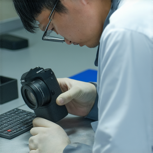 深水埗優質相機維修服務專業技術人員正在檢查相機，展現高效維修流程，讓您告別故障，恢復拍攝樂趣，探索專業維修解決方案。