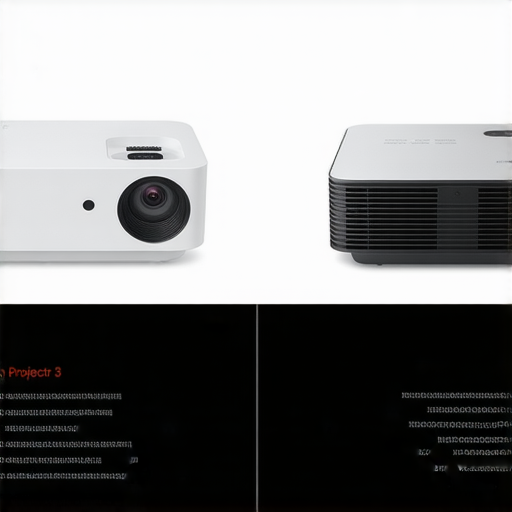 2023年小米投影機3和互動投影機的比較圖，展示兩款投影機的設計、功能和性能對比，幫助用戶選擇最適合的投影機。