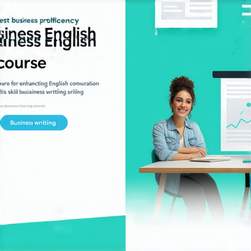 提升商業英語能力的最佳商務英語課程推薦的圖片，展示課程教材、學習資源及學生互動，強調英語溝通技巧和商務寫作能力的重要性，適合想要增進商業英語的人士。