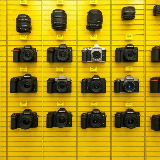 香港Nikon相機及鏡頭的驚爆價格優惠，展示各款相機與鏡頭，並標示專業保養服務，吸引攝影愛好者探索香港最優惠的選擇。