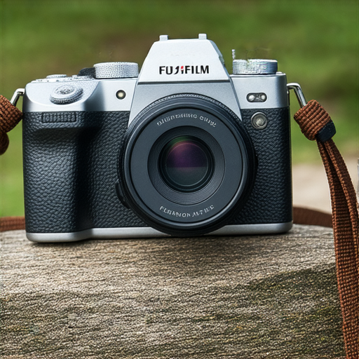 Fujifilm相機展示在美麗自然景色中，強調即影即有的魅力，吸引攝影愛好者探索攝影之旅，彰顯精緻設計和卓越性能。