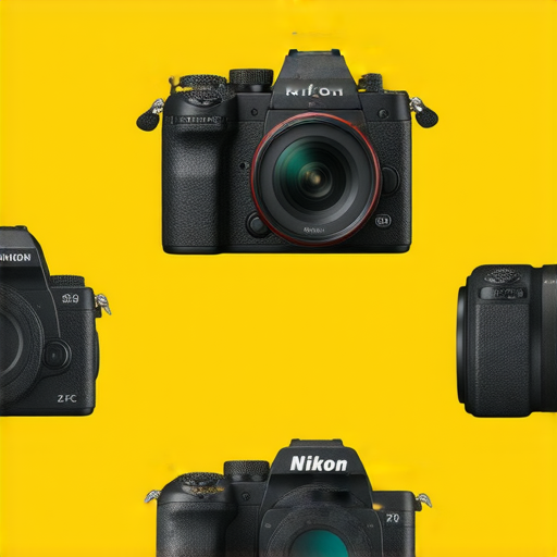 尼康相機系列展示，包括Nikon Z FC的復古設計以及Coolpix W300的耐用特性，突顯多款相機的精彩特點，適合不同拍攝需求，展現尼康品牌的創新技術和卓越質量。