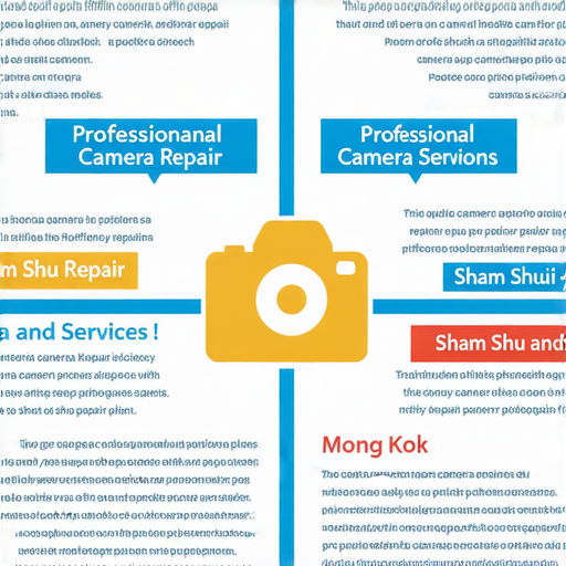 深水埗旺角相機維修專業服務全攻略圖示，展示各大維修店鋪與服務項目，幫助攝影愛好者選擇可靠的相機維修方案，提高維修效率與質量。