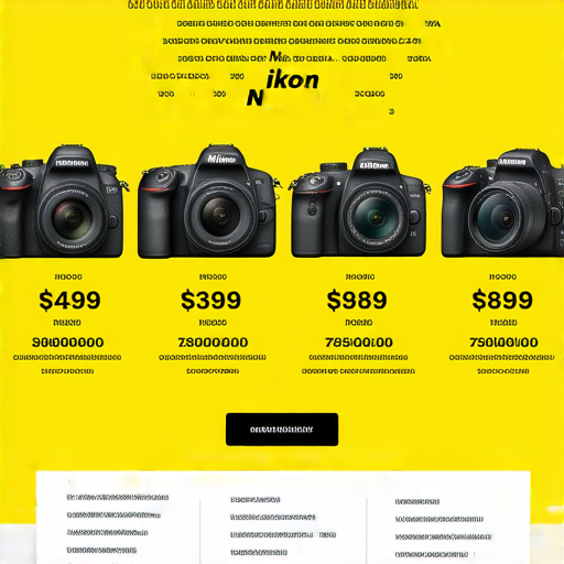 探索香港最實惠的Nikon相機與鏡頭價格的介紹圖片，展示各型號與水貨選擇，並提供保養秘訣，助你選擇最具性價比的相機與鏡頭。