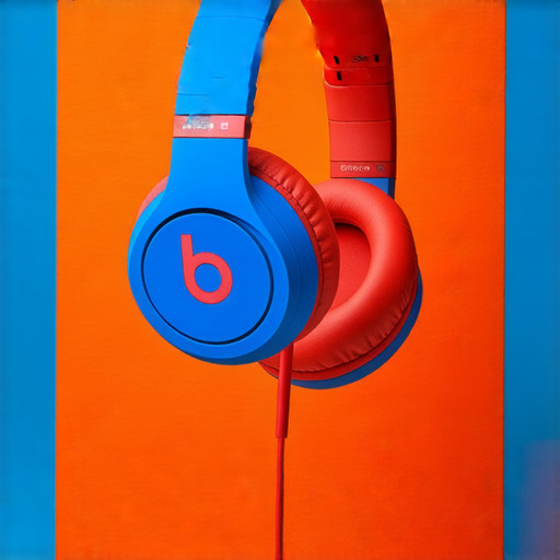 探索音樂新境界的Beats耳機展示，耳機色彩鮮豔，設計時尚，強調高音質音效，體現音樂品質與風格的完美結合，是音樂愛好者不可錯過的選擇。