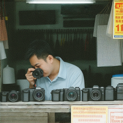 深水埗相機維修店內的技術人員專注於維修相機，提供優惠服務，協助顧客恢復設備功能，讓相機重獲新生，展現香港最佳維修服務的專業形象。