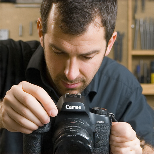 深水埗相機維修專業服務的示意圖片，展示專業技術人員正在精心檢修數碼相機，保障相機性能恢復如新，適合攝影愛好者和專業人士參考的超值攻略。