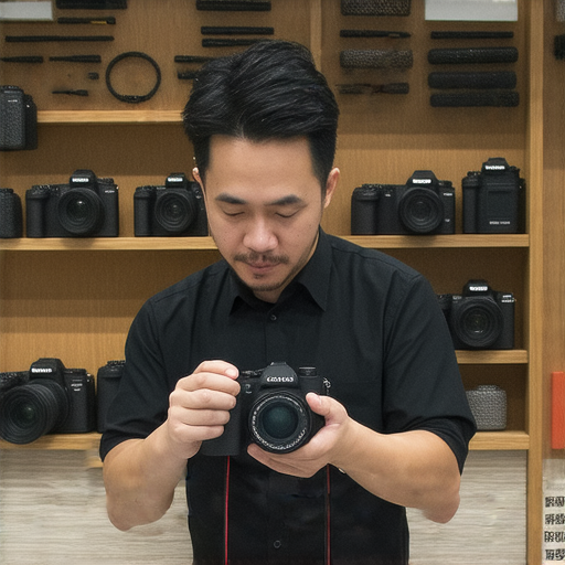 深水埗和旺角最佳相機維修店的店內環境，專業技師正在修理相機，為攝影愛好者提供優質服務，幫助他們修好靈魂伴侶，重新啟航攝影夢想。