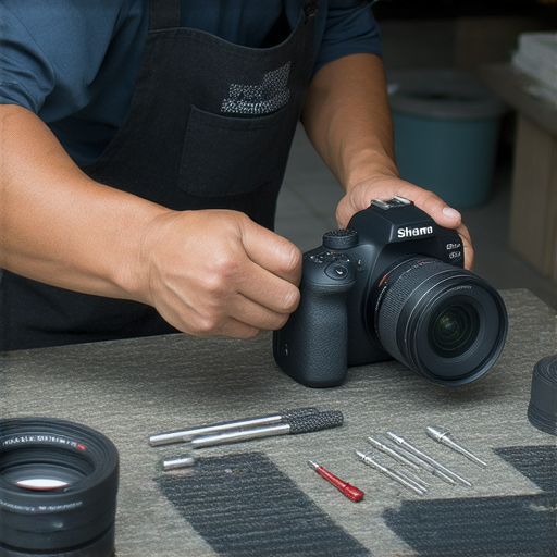 專業相機維修教學圖片，展示深水埗與旺角的維修技術秘辛，學習如何維護和修理專業相機，提升攝影器材的使用壽命和性能。