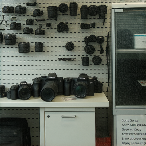 深水埗與旺角專業相機維修店內景，顯示技師檢查SONY與CANON相機，包含維修工具及配件，揭示隱藏價錢，幫助攝影愛好者了解相機維修費用。