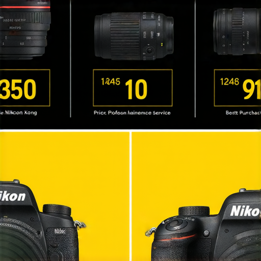 香港Nikon相機出售與價格比較圖，顯示最佳購買地點及專業保養服務資訊，幫助攝影愛好者選擇適合的相機及服務。