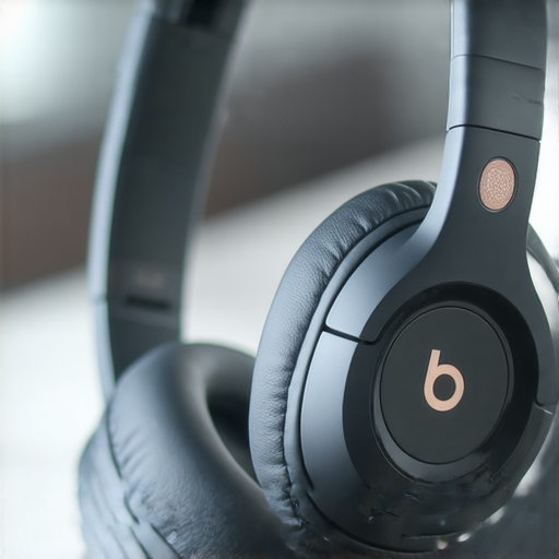 Beats耳機特寫圖，展示其精緻設計與音效技術，強調聆聽體驗的提升，反映出探索音效的極致，無論運動或休閒都能享受高品質音樂。