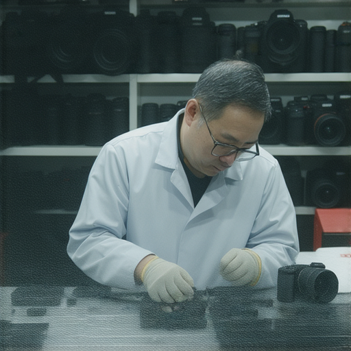 深水埗與旺角的專業相機維修店，技術精湛的維修師傅正在為相機進行檢修，提升攝影愛好者的攝影體驗，提供高品質服務。
