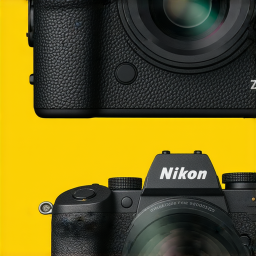 探索尼康相機新品Nikon Z fc和W300，展示攝影藝術精湛技術的廣告圖，吸引攝影愛好者了解專業服務，提升攝影體驗