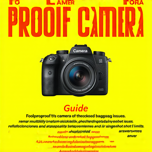 傻瓜相機全攻略封面圖，標題字體突出，色彩鮮艷，展示相機多功能性，強調可重複使用、托運問題及一次拍攝張數，吸引攝影愛好者探索答案。