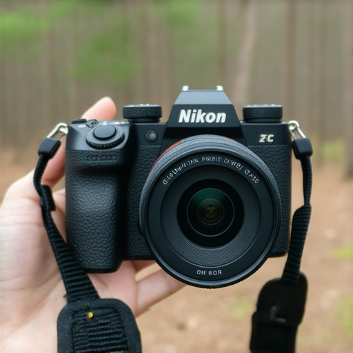 探索尼康 Z FC 的魅力，專業攝影機展示在自然光下，展現其優雅設計與強大功能，為攝影愛好者揭開專業拍攝的新世界，了解更多專業服務。