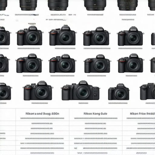 香港Nikon相機價格及購買指南圖片，展示各型號相機、鏡頭及電池資訊，幫助攝影愛好者選擇合適產品，提供有效的購買建議及比價資訊，提升攝影體驗。