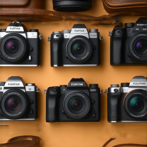 捕捉瞬間的 Fujifilm 相機展示，展現其精美設計與拍攝效果，吸引攝影愛好者探索不同相機型號，尋找理想選擇，體驗攝影樂趣。